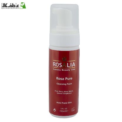 فوم پاک کننده پوست های چرب و جوشدار  صورت رزالیا مدل Rosa Pure حجم 150 میلی لیتر