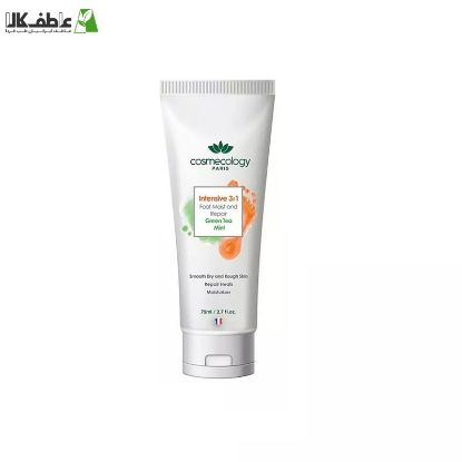 کرم مرطوب کننده پا کاسمکولوژی مدل green tea-mint حجم 75 میلی لیتر